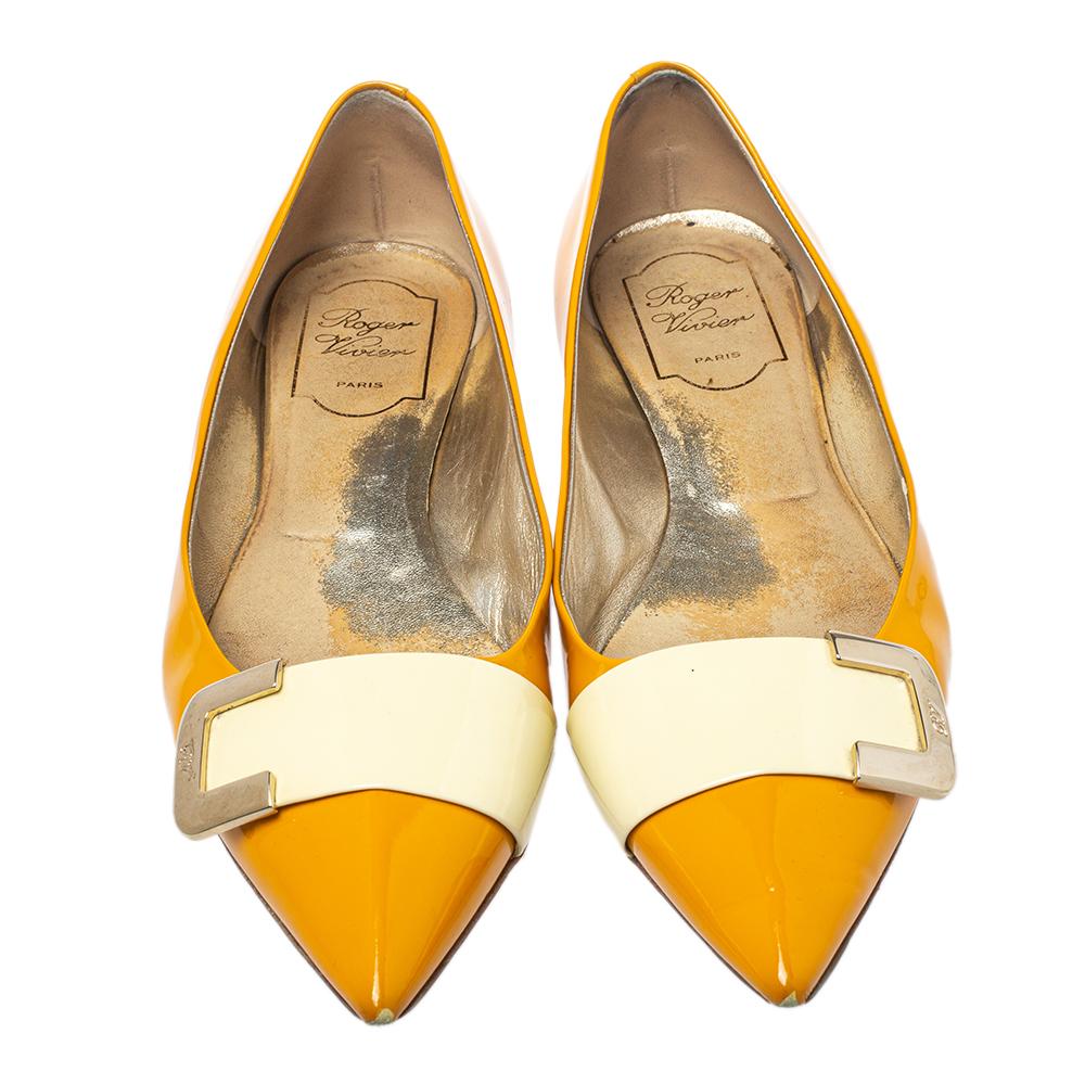 roger vivier yellow shoes