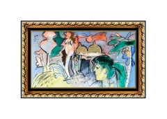 Roger Von Gunten Original OIL PAINTING on Canvas Large Nude Portrait Signed Art