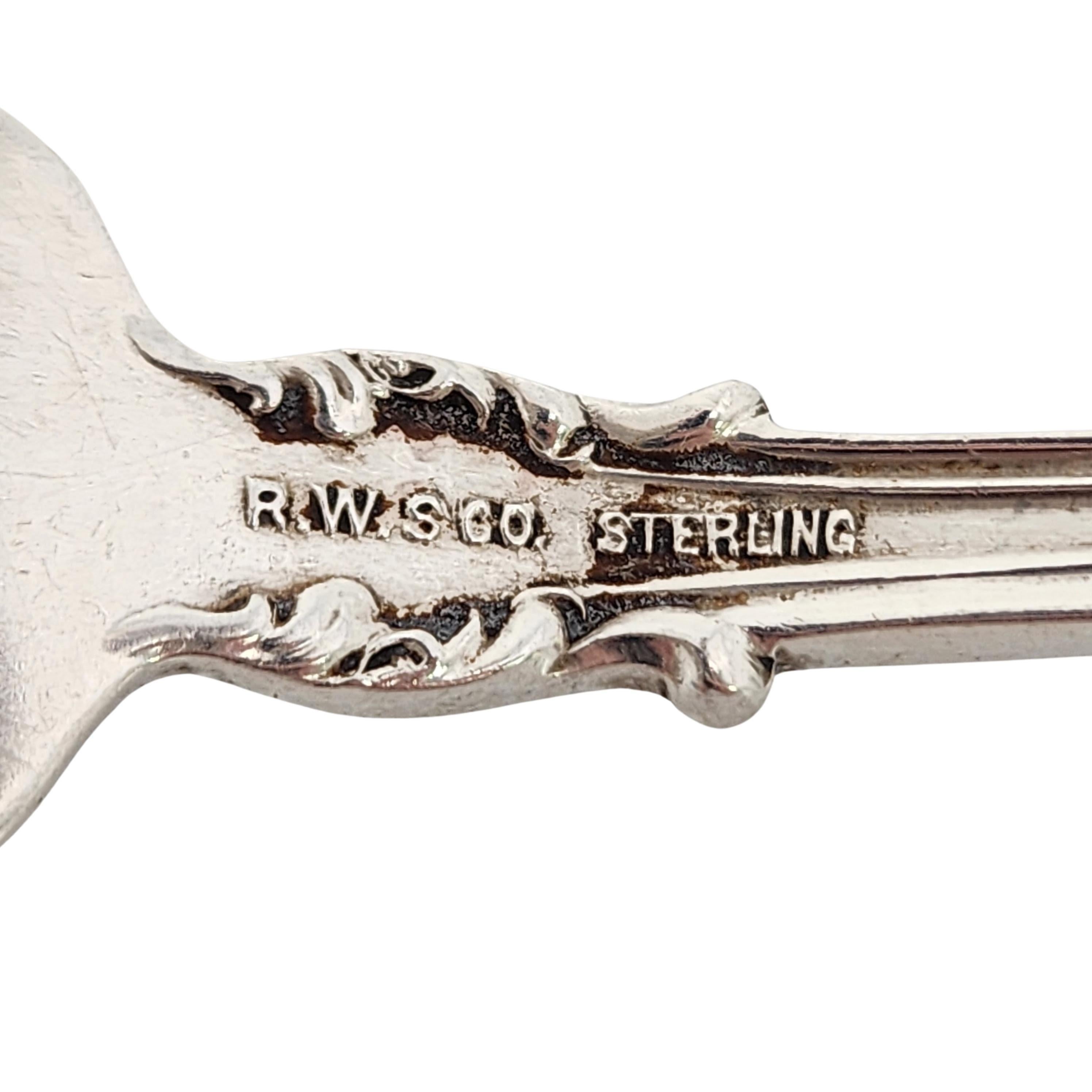 Roger Williams Silver Co Sterling Silver Corinthian Salad Fork w/Monogram #15838 For Sale 4