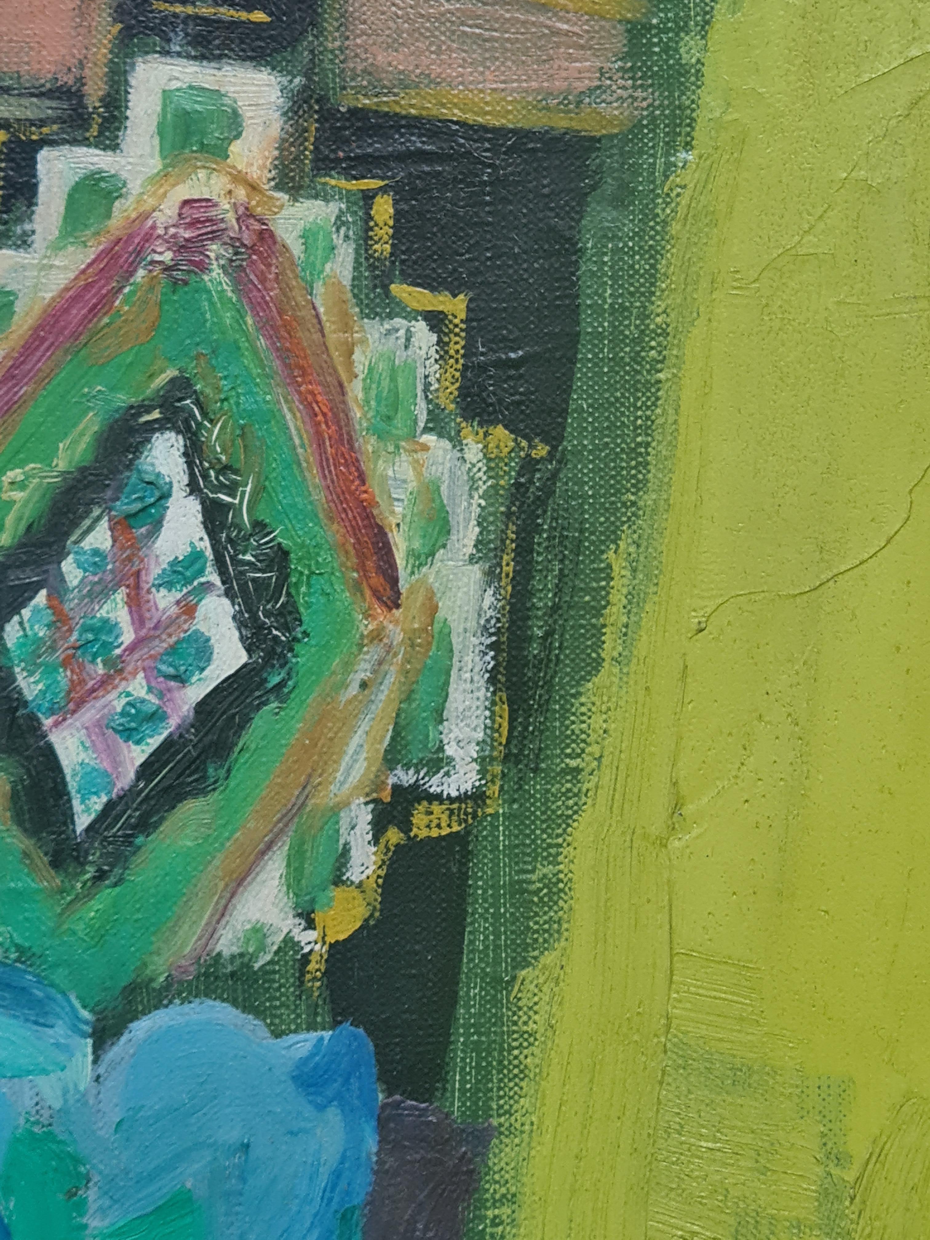 Still Life With Flowers, The Blue Vase, School of Matisse For Sale 7