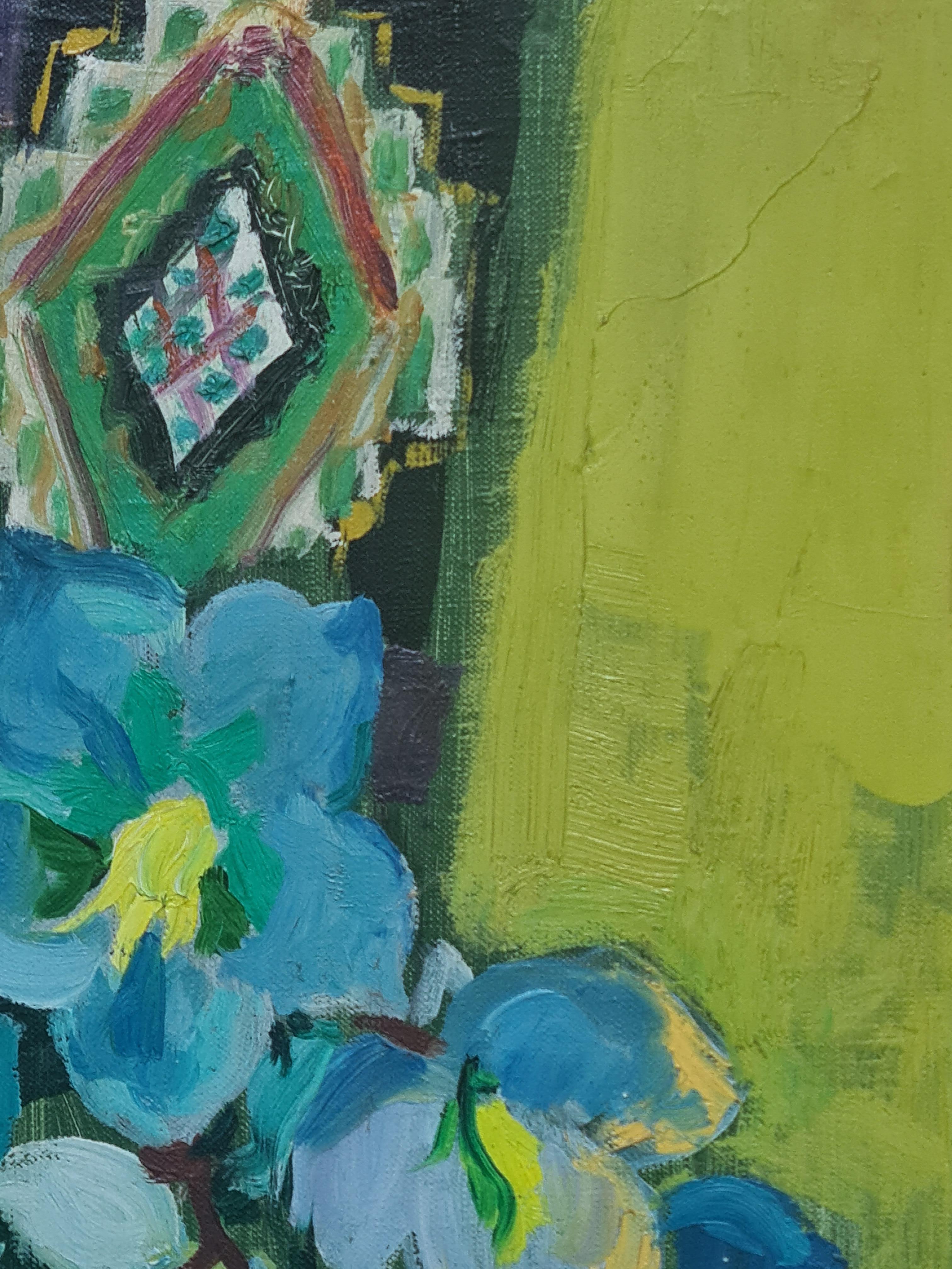 Still Life With Flowers, The Blue Vase, School of Matisse For Sale 3