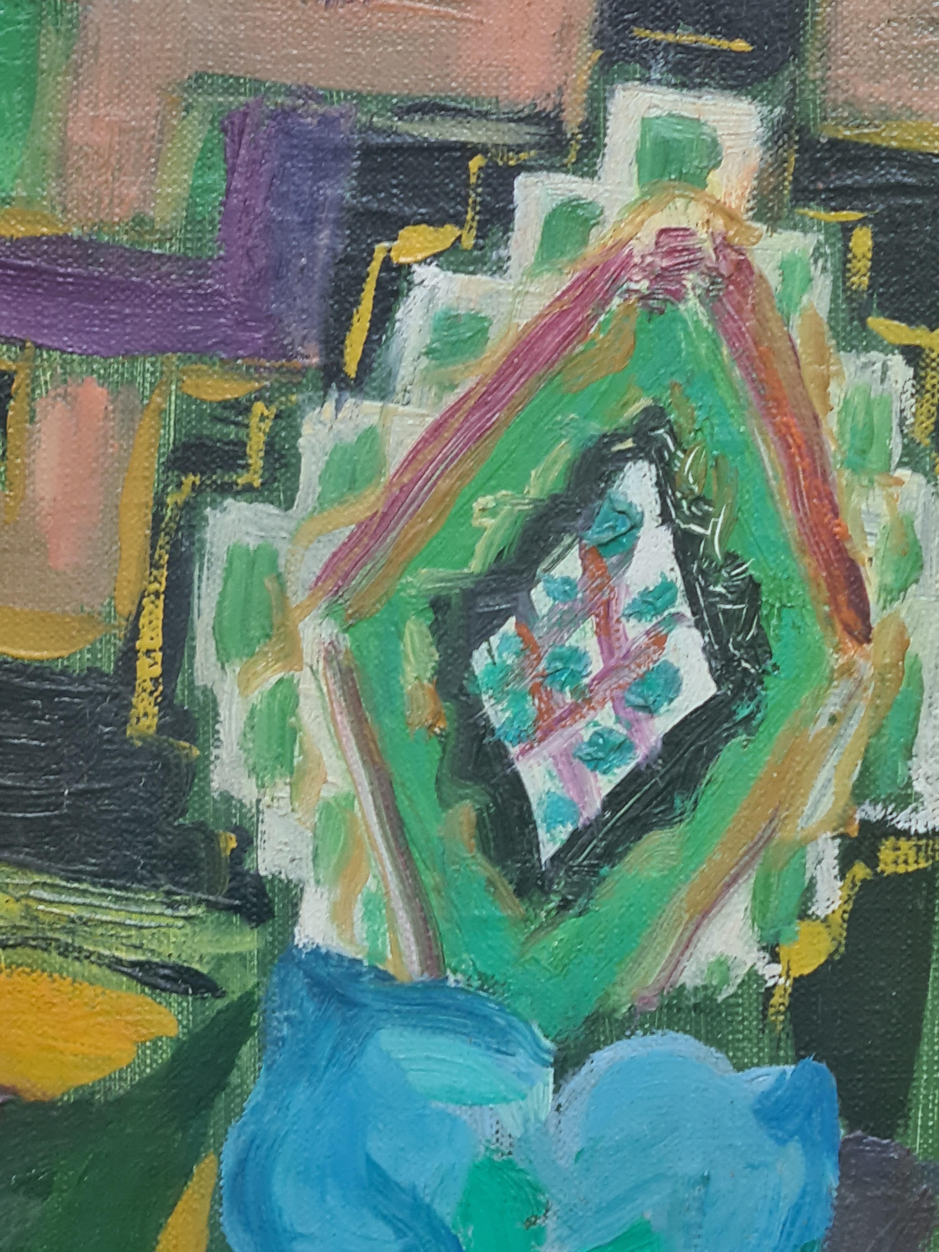 Still Life With Flowers, The Blue Vase, School of Matisse For Sale 4