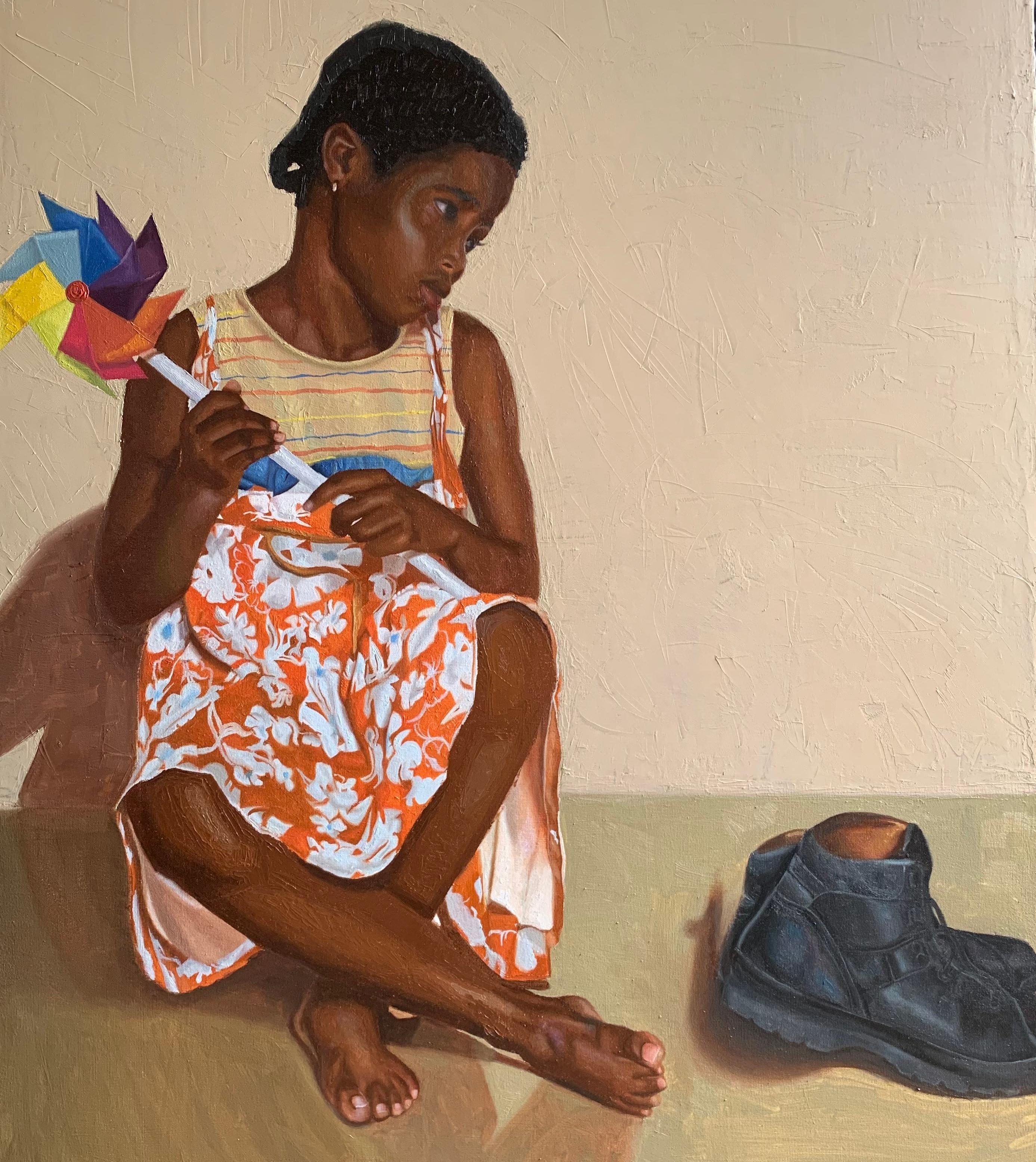 Rogers Akamike Akachukwubuikem Portrait Painting - Daddy Issue