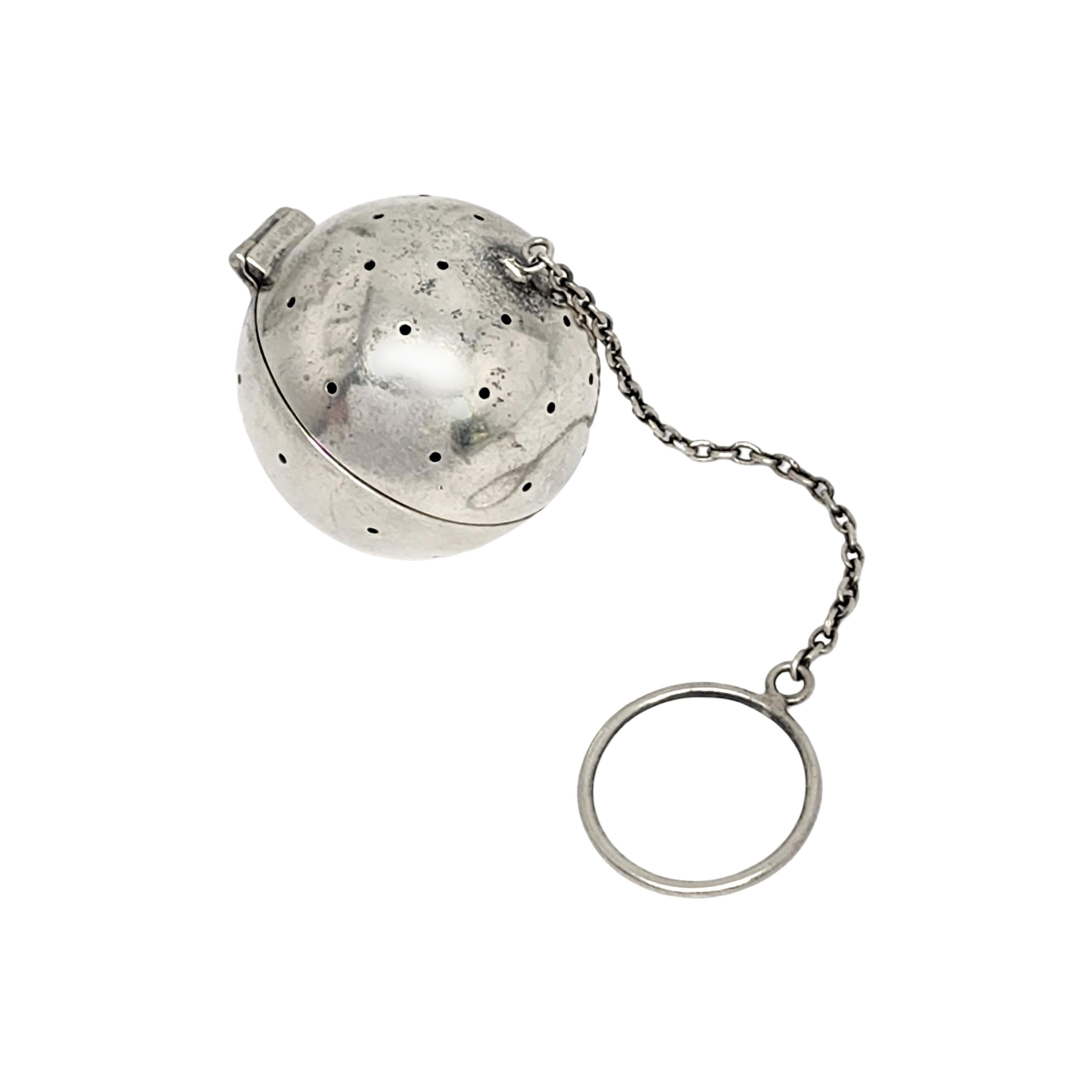 Rogers Lunt & Bowen Sterling Silver Tea Ball Infuser 4