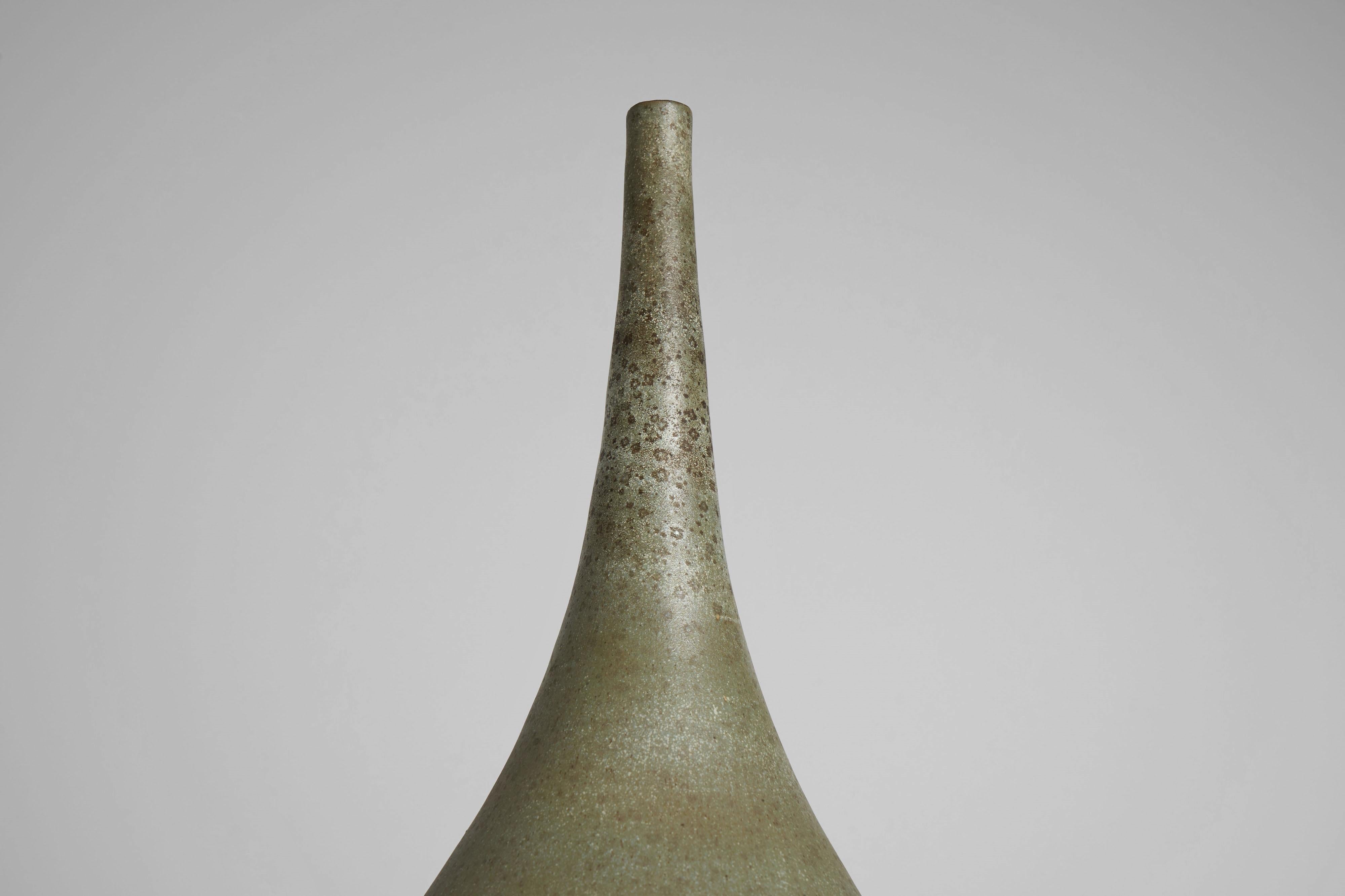 Ceramic Rogier Vandeweghe Amphora vase Belgium 1960 For Sale