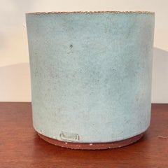 Rogier Vandeweghe Ceramic Blue Glazed Planter, 1965, Amphora signed
