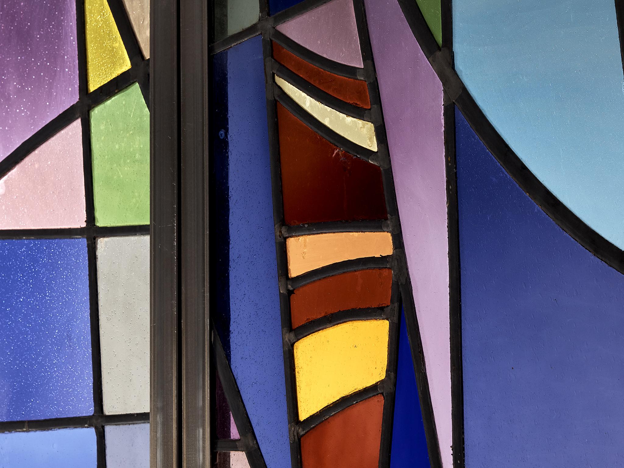 Rogier Vandeweghe Large Stained Glass Panel For Sale at 1stDibs stained glass room divider