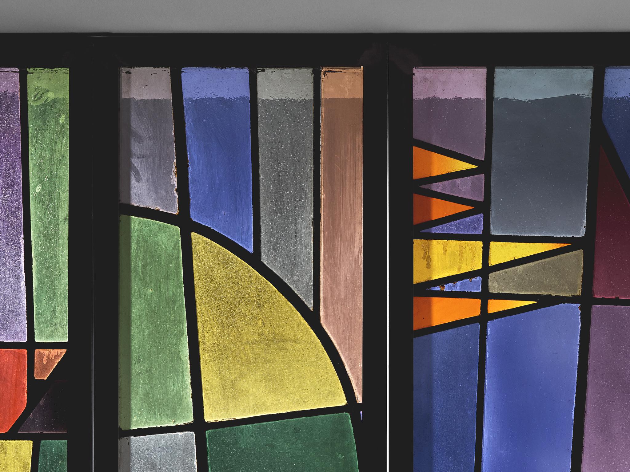 Rogier Vandeweghe Large Stained Glass Panel For Sale at 1stDibs stained glass room divider