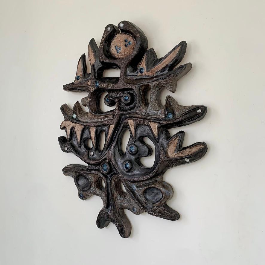 Rogier Vandeweghe wandemaillierte Keramik für Amphora, um 1960, Belgien. (Moderne der Mitte des Jahrhunderts) im Angebot