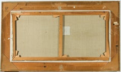 Rogiers - Large Framed Contemporary Oil, Forest River in Autumn