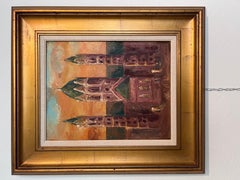 Original Oil Painting on canvas – “Mainz Cathedral” by Rogov V.A., 2006, Framed