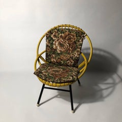 Rohé Noordwolde Children’s Chair 1950s Original Paint and Cushion