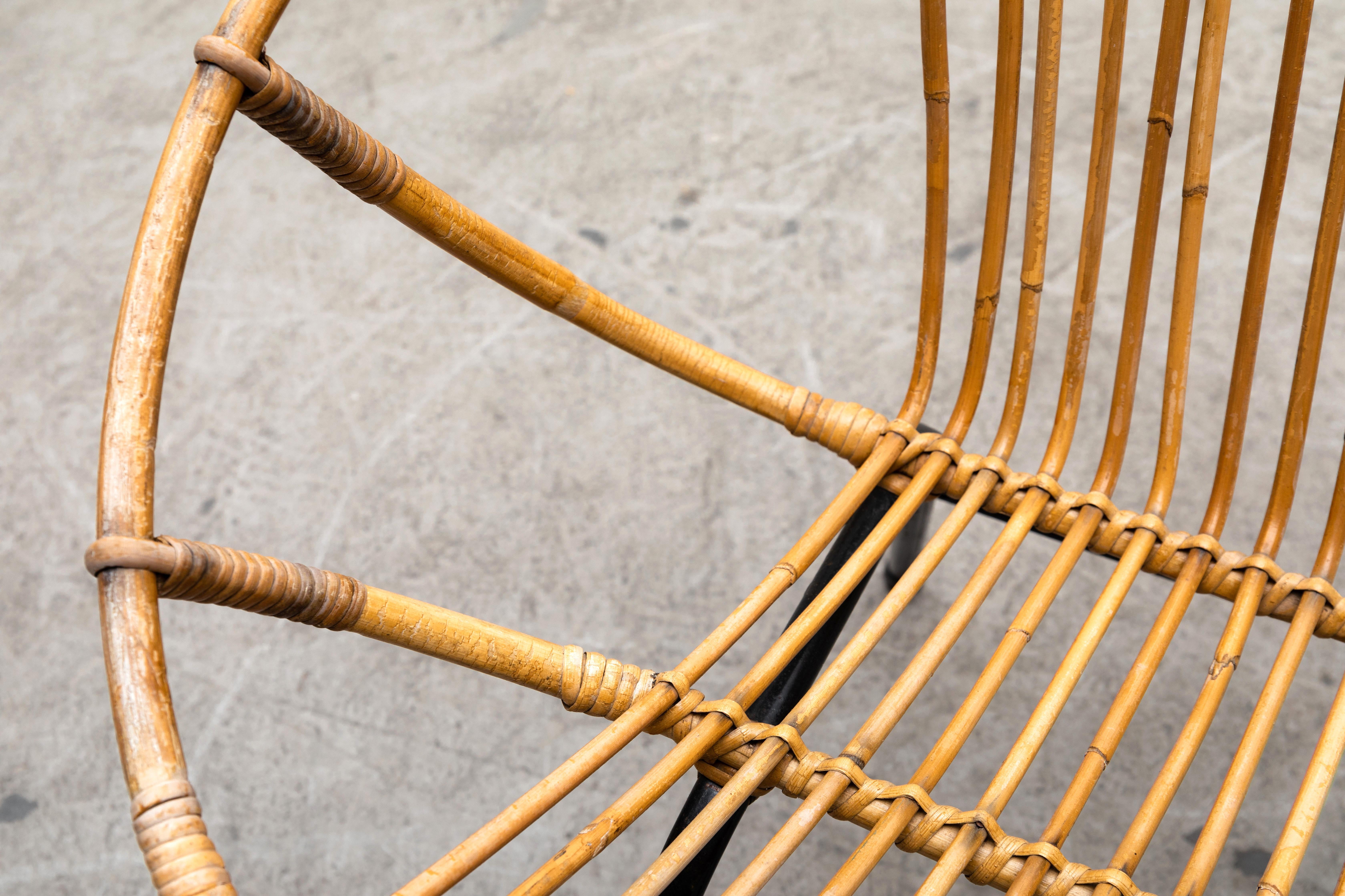 Mid-20th Century Rohé Noordwolde Bamboo Loveseat