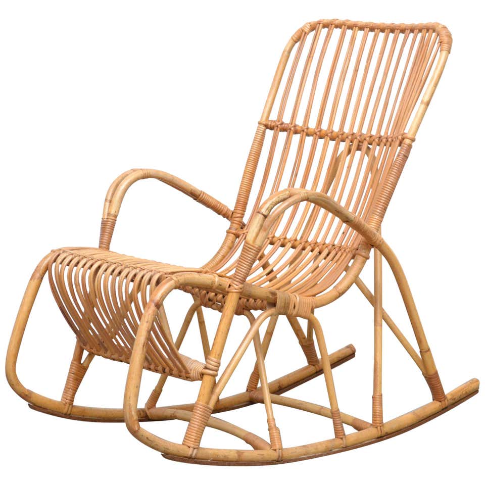 An Antique Hand-Carved Skeleton Rocking Chair at 1stdibs