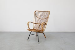 Silla de salón Rohe Noordwolde de bambú y respaldo alto