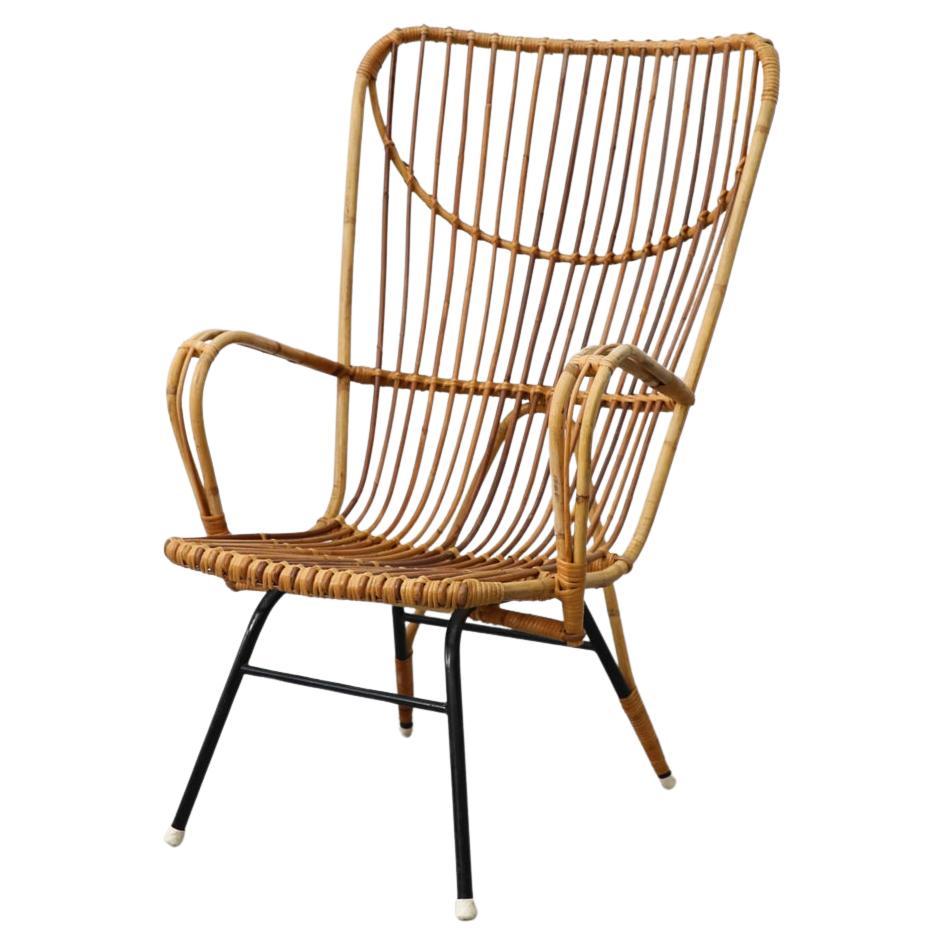 Rohe Noordwolde High Back Bamboo Lounge Chair