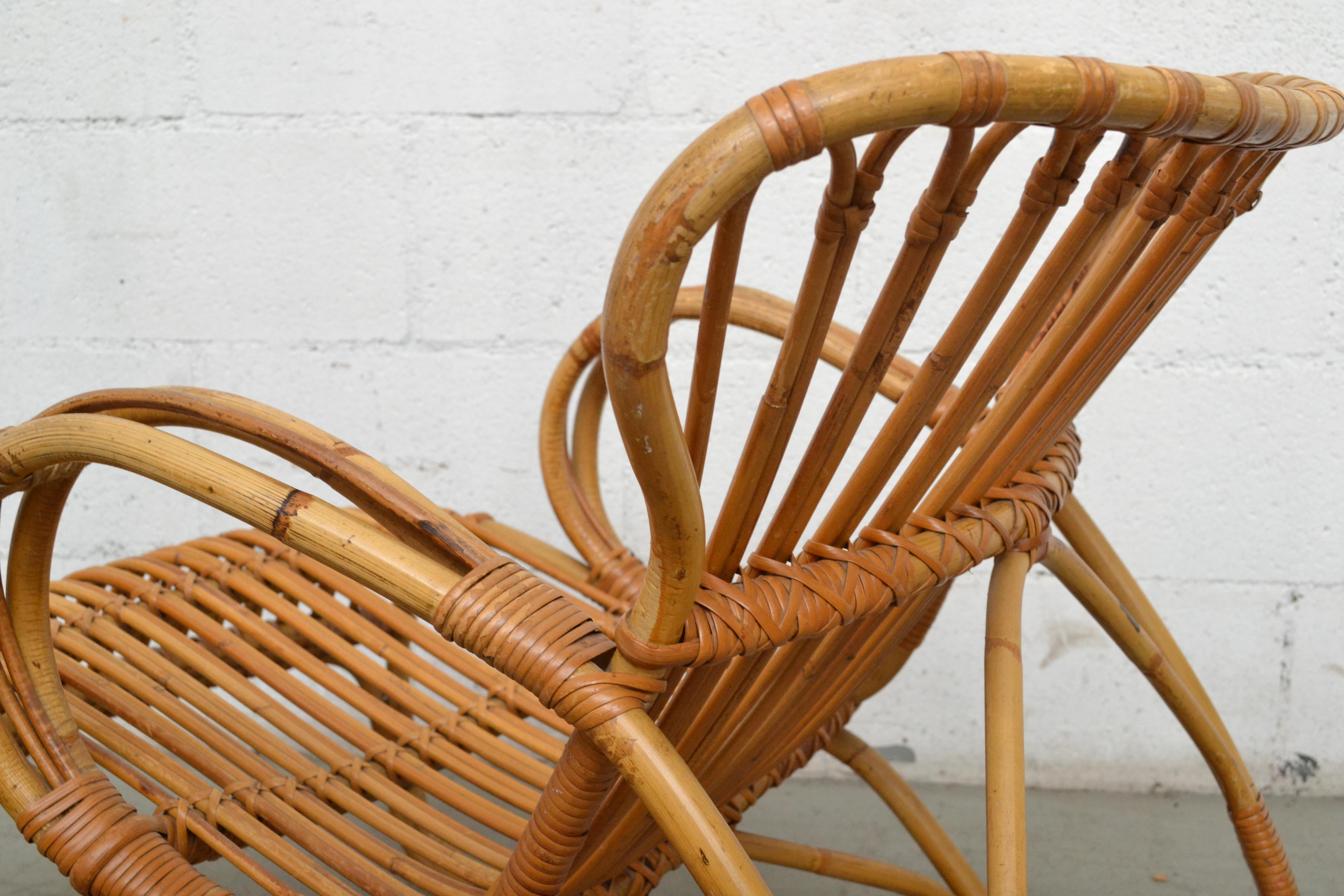 Rohe Noordwolde Low Back Bamboo Lounge Chair 1