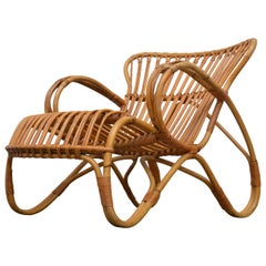 Rohe Noordwolde Low Back Bamboo Lounge Chair