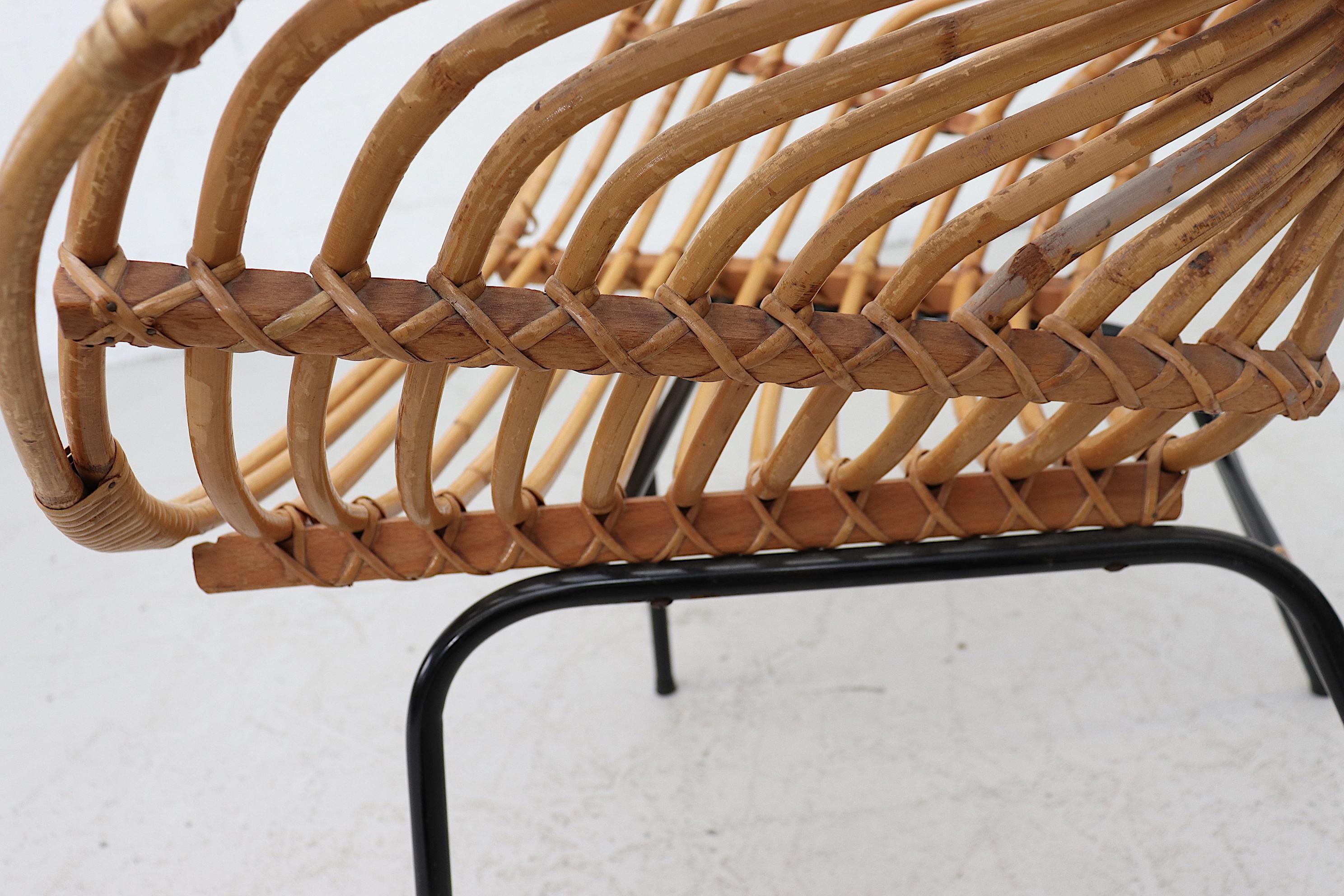 Rohe Noordwolde Onion Skin Patterened Bamboo Hoop Chair 4