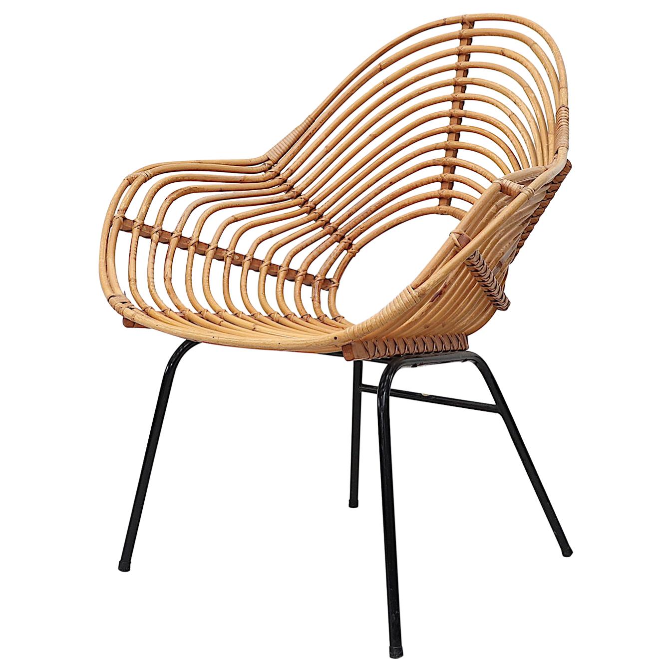 Rohe Noordwolde Onion Skin Patterened Bamboo Hoop Chair