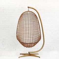Rohe Noordwolde Rattan Egg Chair and Stand