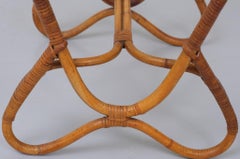 Rohe Noorwolde Wicker Coffee Table Holland 1950s