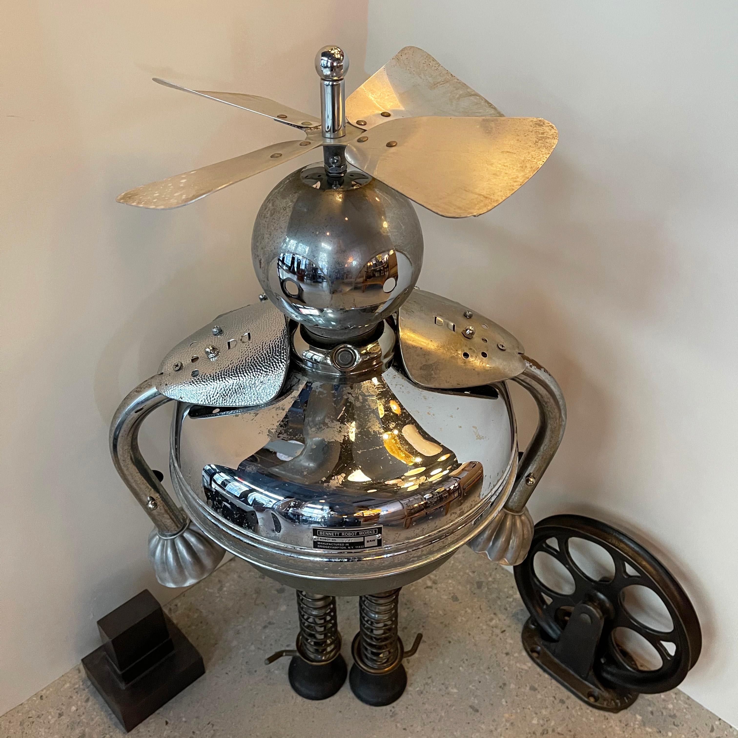 Hand-Crafted Rohl Robot Sculpture by Bennett Robot Works