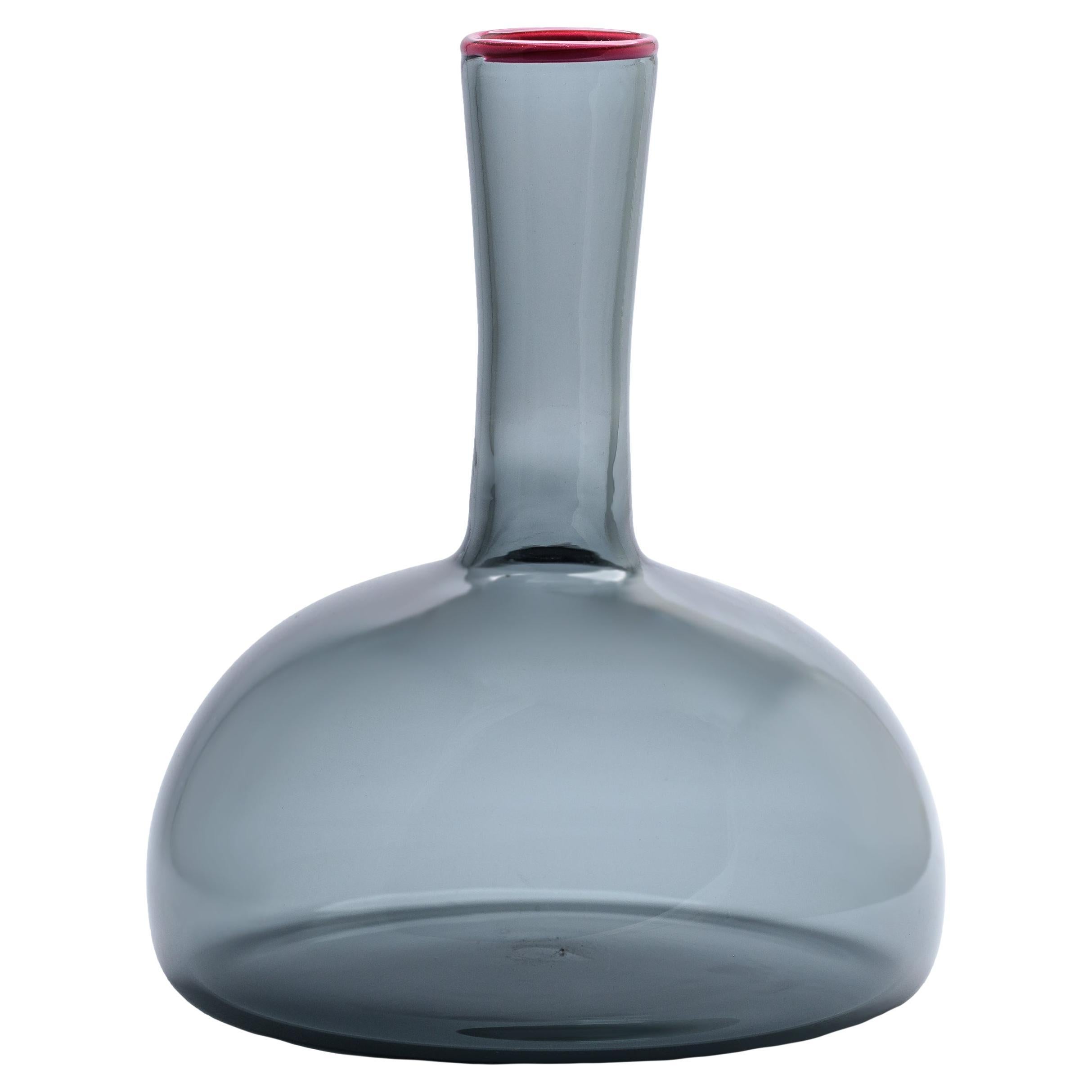 ROI grey jug with pink rim, by Giberto Venezia
