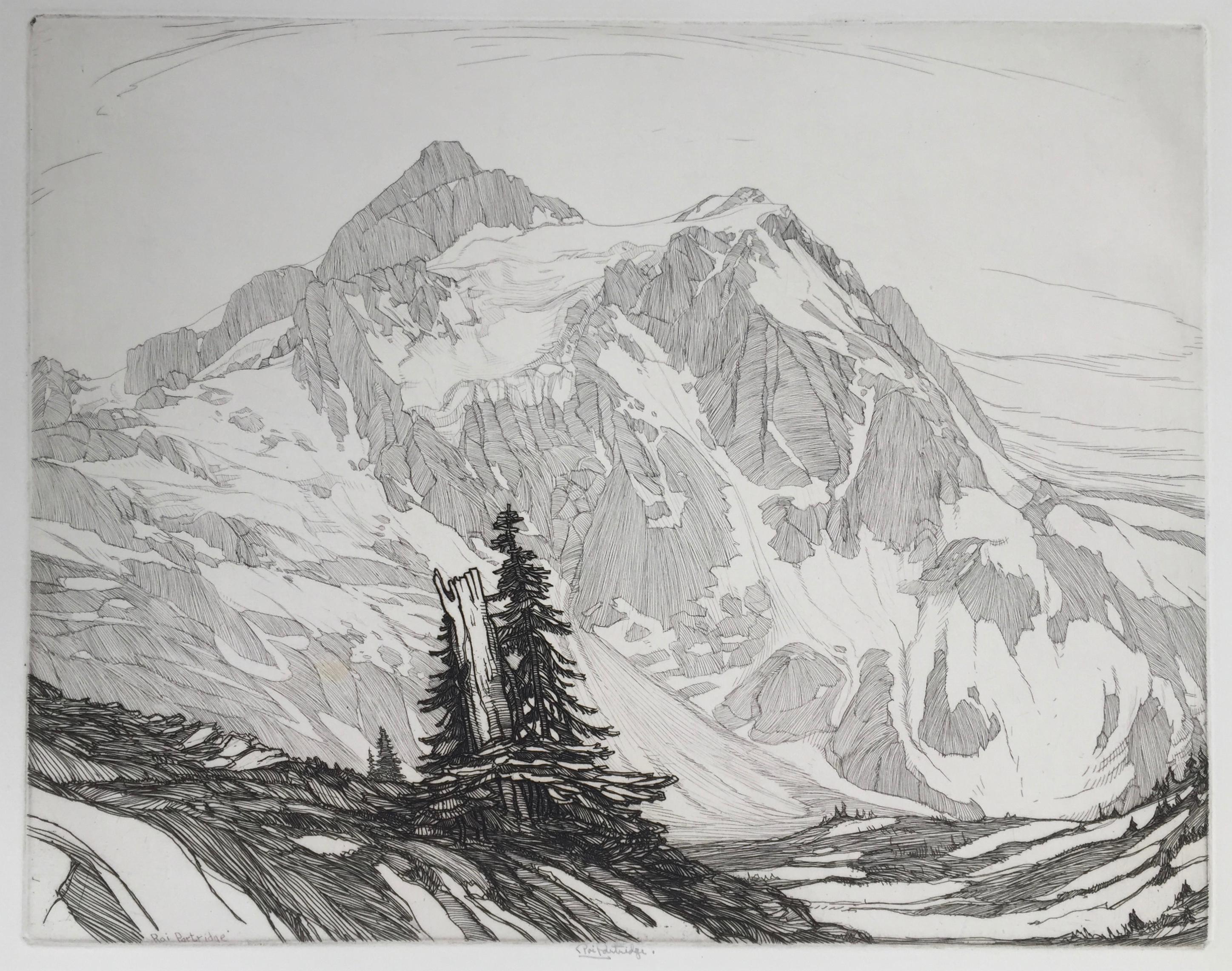 Roi Partridge Landscape Print - Avalanche Land