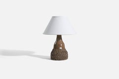 Röinge Keramik, lampe de table, grès, Suède, années 1960