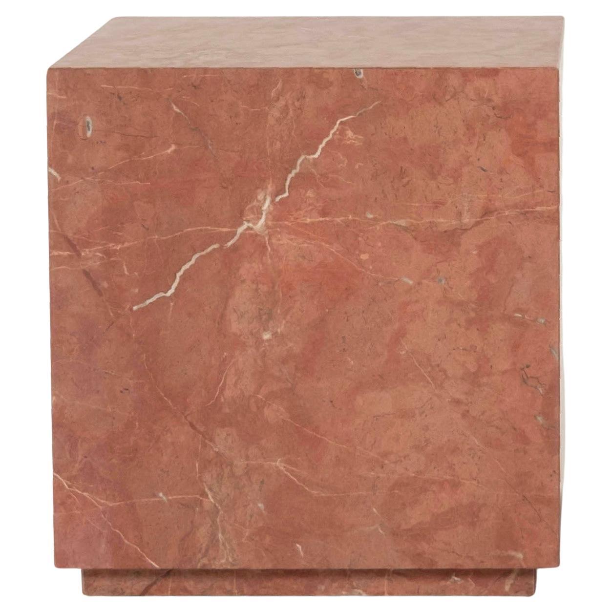 Rojo Alicante Marble Cube Occasional Side Table(s)