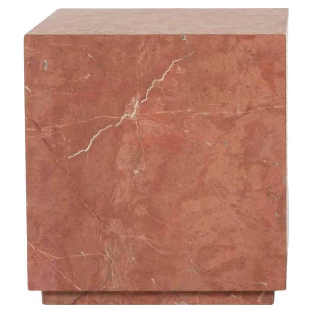 Erosia Marble Cube Side Table For Sale at 1stDibs | marble cube table ...