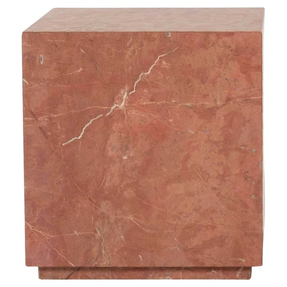 Erosia Marble Cube Side Table For Sale at 1stDibs | marble cube table ...
