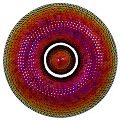 Mirror Effect Wall Sculpture , Red & Pink Torus,  by Eelco Hilgerson