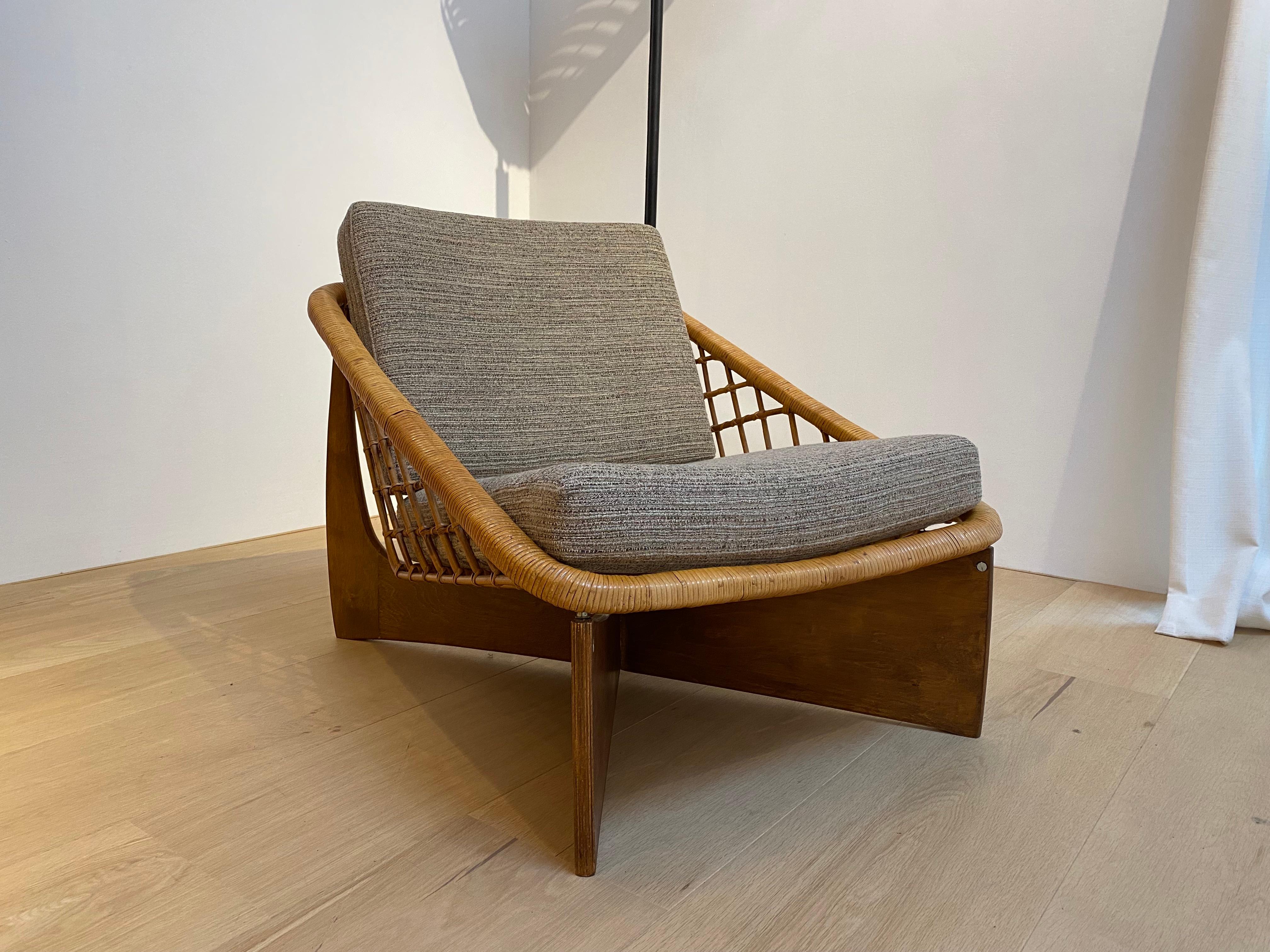 Mid-Century Modern “Rokato” Lounge Chair by Gebroeders Jonkers Noordwolde, for Leslie