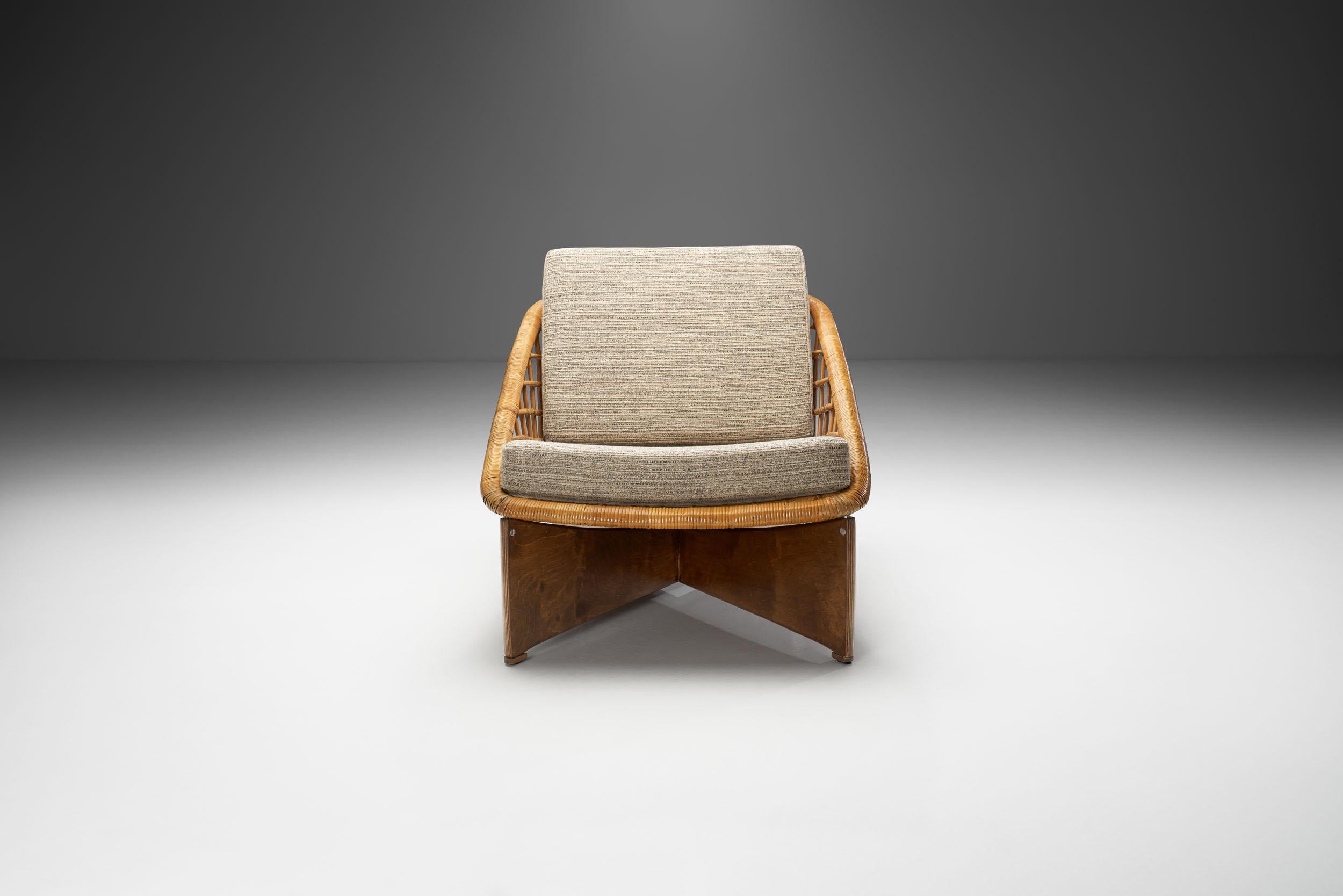Mid-Century Modern “Rokato” Lounge Chair by Gebroeders Jonkers Noordwolde The Netherlands 1960s