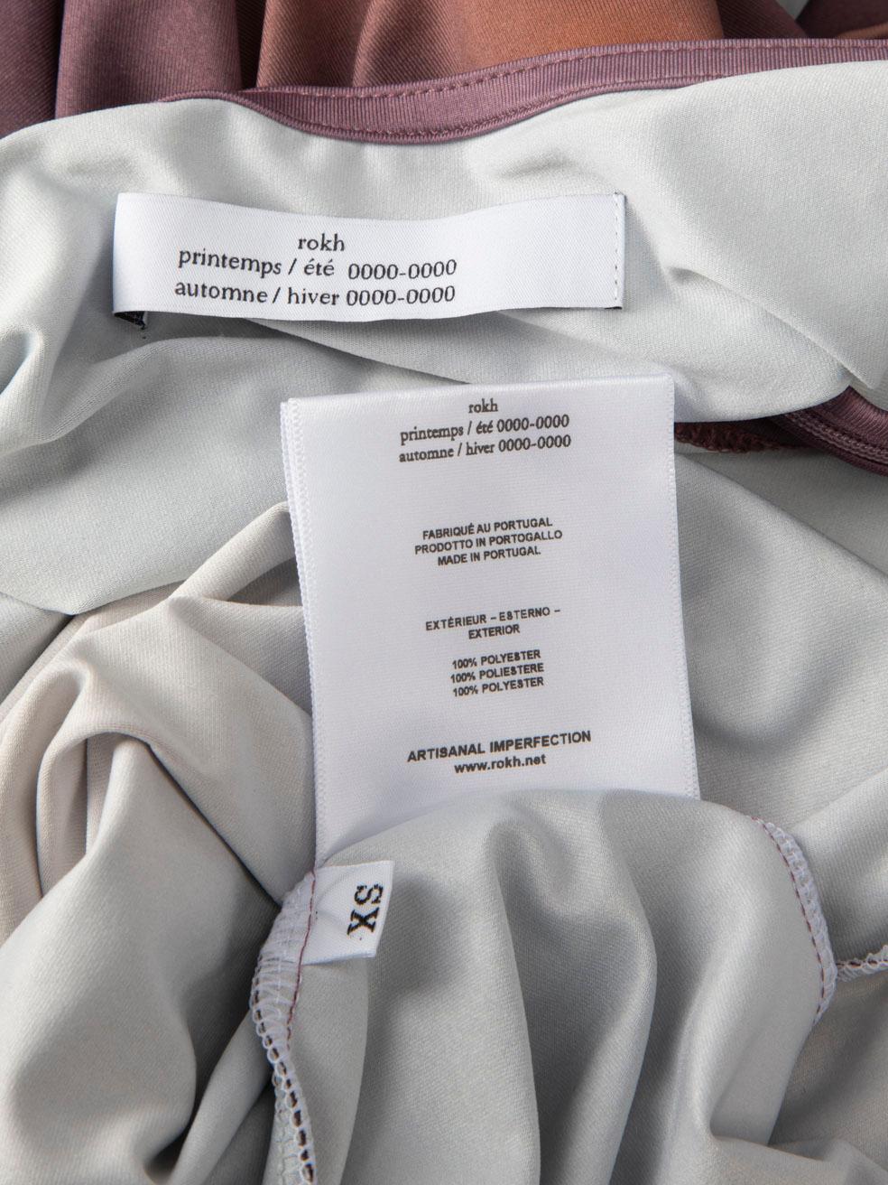 Rokh Ombré - Maxi abito a manica lunga con scollo a mezzaluna - taglia XS in vendita 1