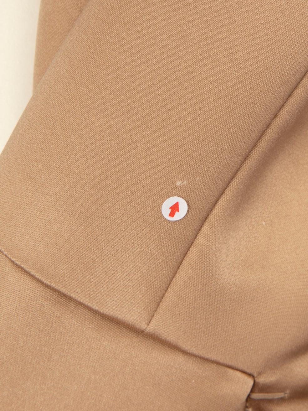 Roksanda Beige Satin Trim Oversized Blazer Coat Size S For Sale 6