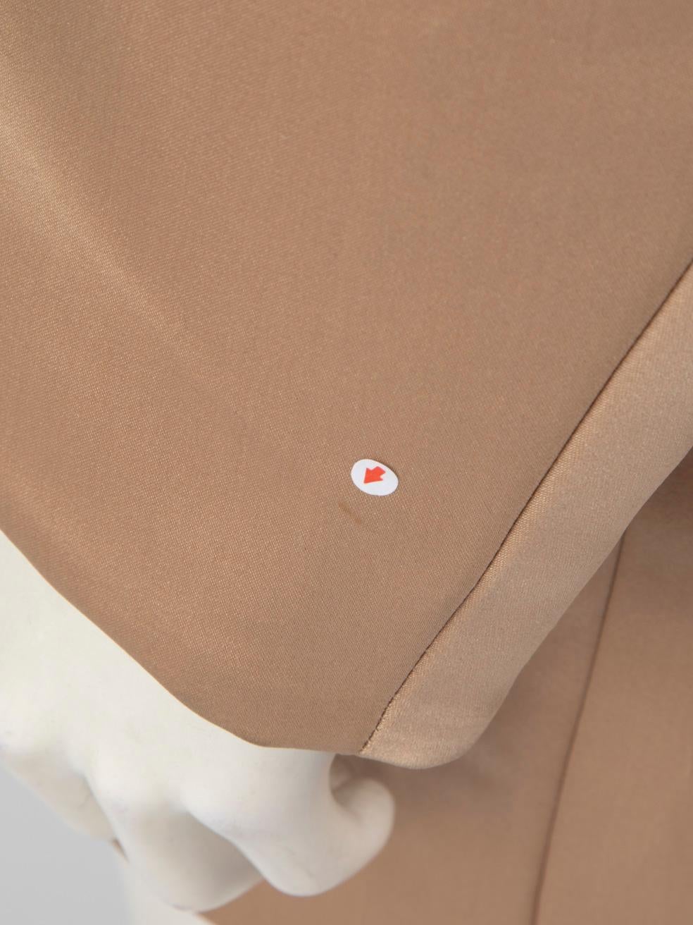Roksanda Beige Satin Trim Oversized Blazer Coat Size S For Sale 2