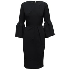 Roksanda Black Bell Sleeve Dress