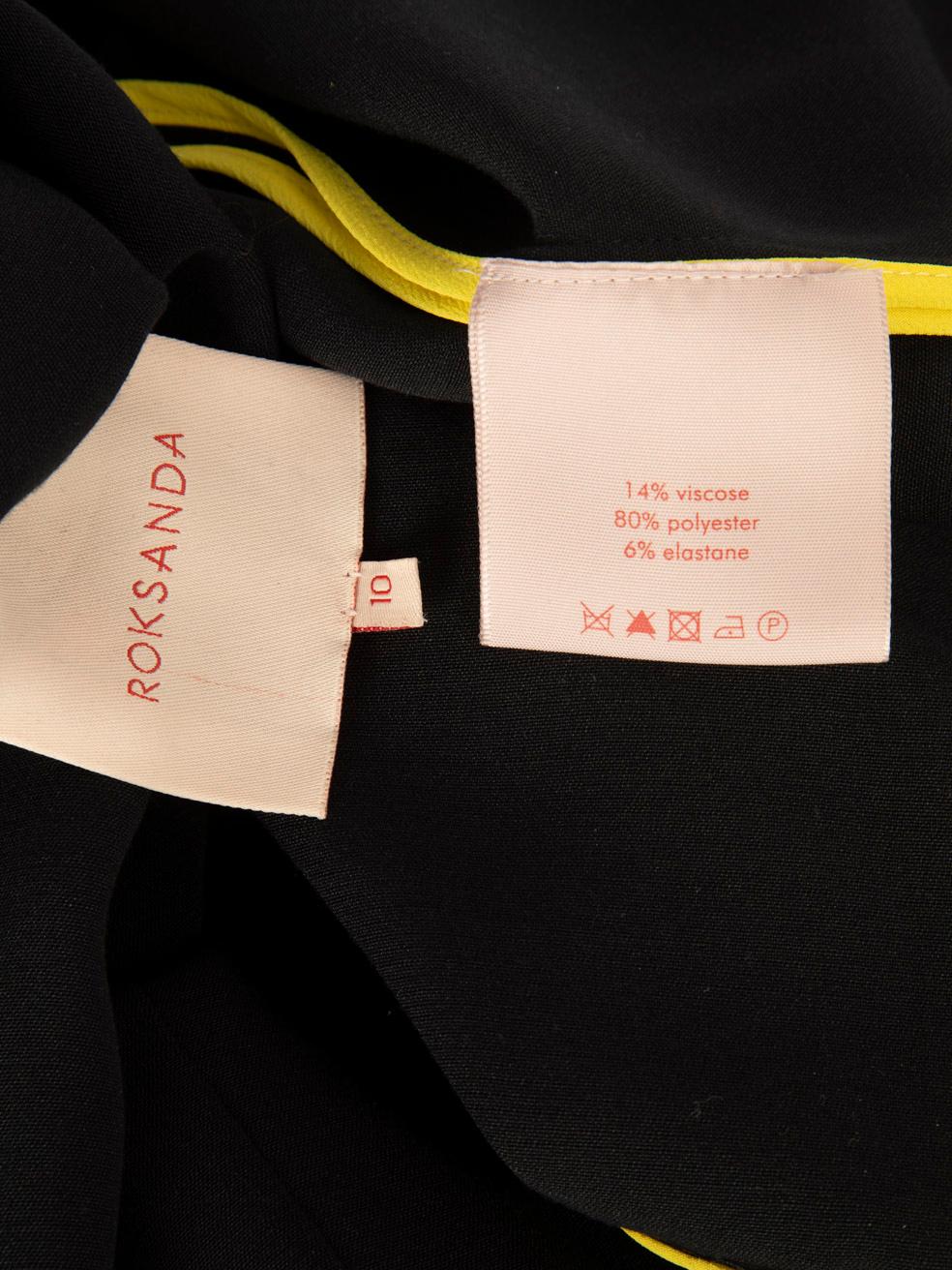 Donna Roksanda - Vestito nero con maniche svasate - taglia M.