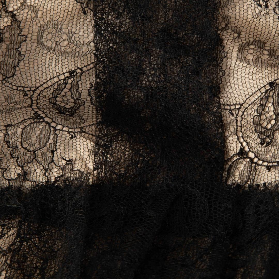 Women's Roksanda Black Floral Lace Slip Dress Size L
