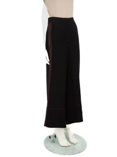 Roksanda Black Pleated Wide Leg Trousers Size XS