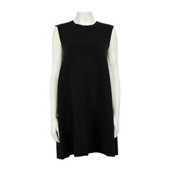 Roksanda - Vestito nero senza maniche con arricciatura e linea ad A - taglia L.A.