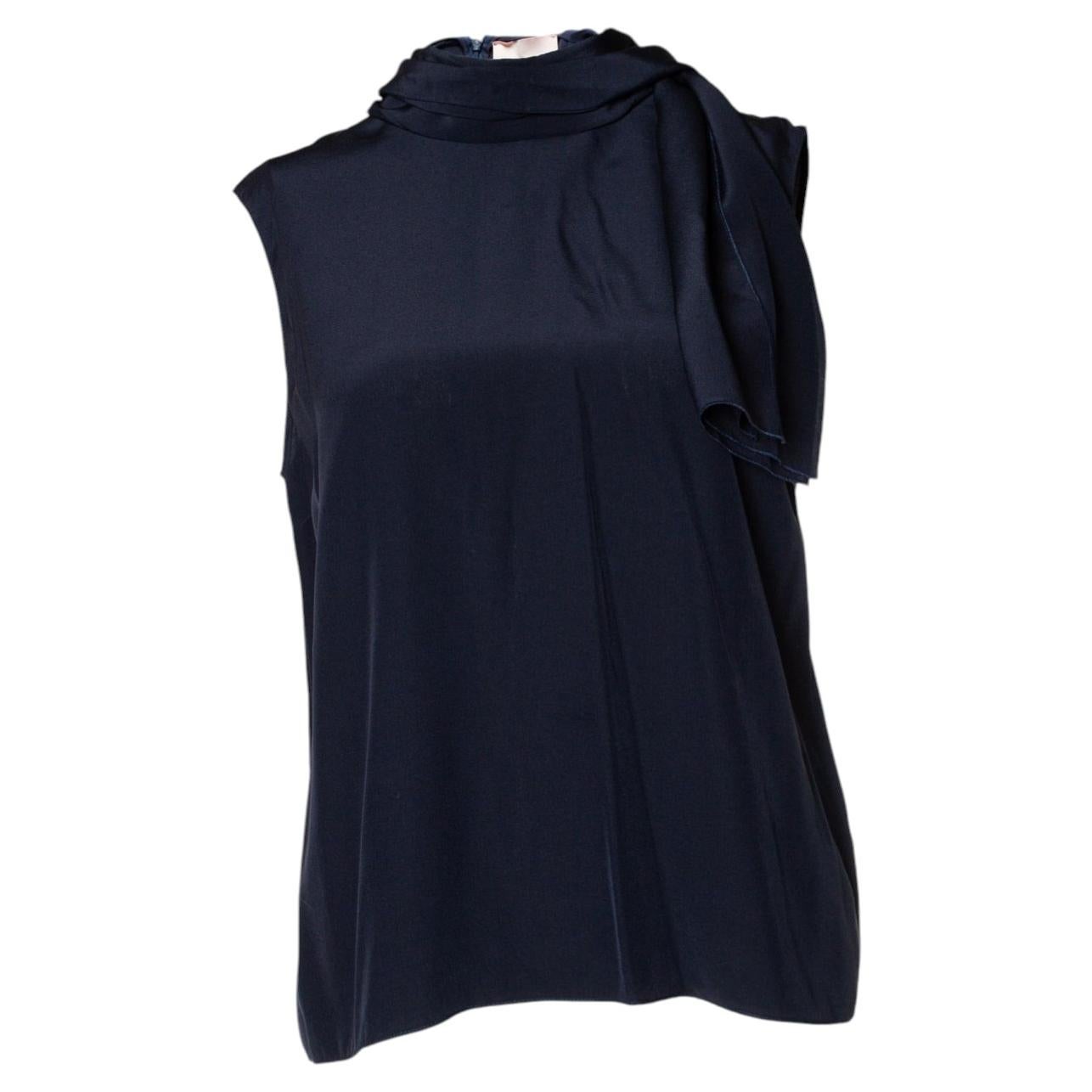 Roksanda, Top blu effetto sciarpa in vendita