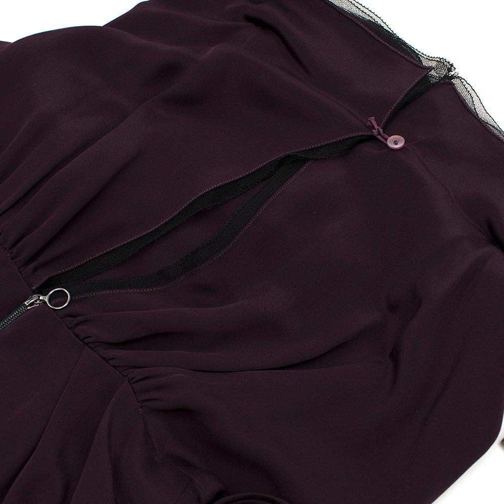 Roksanda Draped Silk Marocain Crepe Jumpsuit Size US 4 For Sale 1
