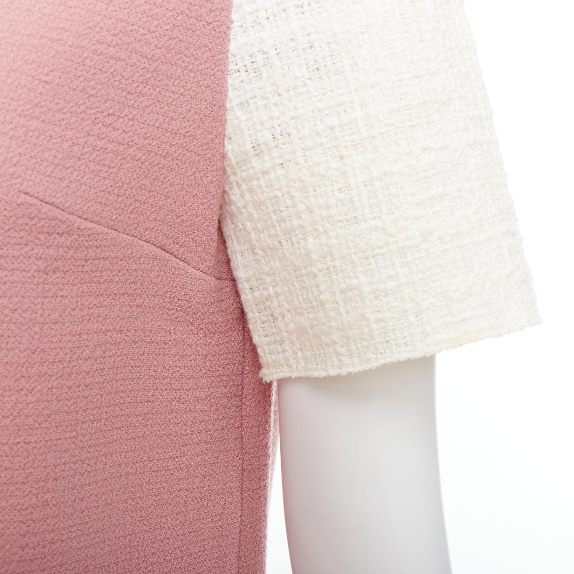 ROKSANDA Orangefarbenes Oberteil mit Schleife aus staubrosa Wolle und Baumwollmischung im Angebot 2