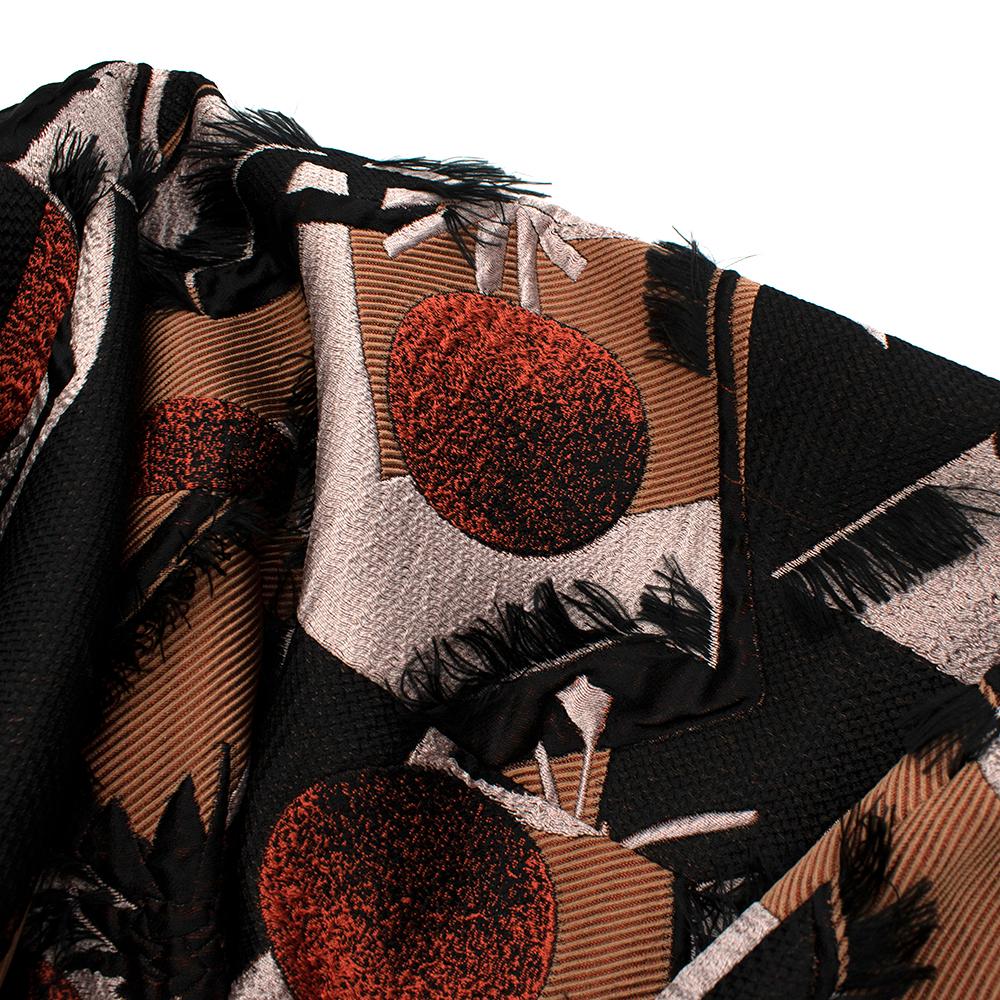 Women's or Men's Roksanda Embroidered Jacquard Tie-Waist Jacket - Size US4 