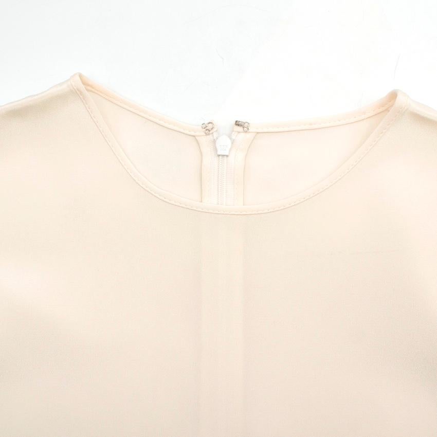 Gray Roksanda Faille-Paneled Silk-Jersey Top - Estimated Size M  For Sale