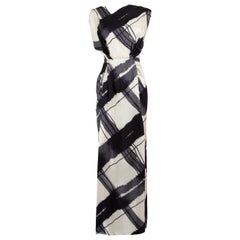Roksanda Graphic Printed Cut-Out Maxi Dress Taglia M.